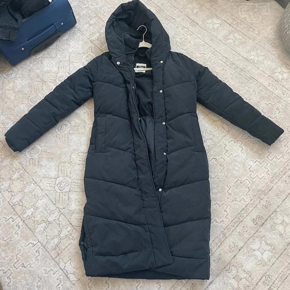 A&F long puffer jacket size S